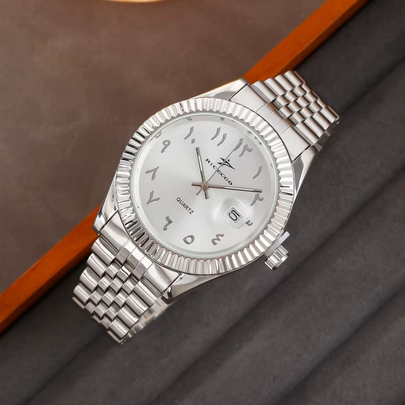 Montres à quartz en acier inoxydable pour hommes, montres-bracelets décontractées pour hommes, horlo