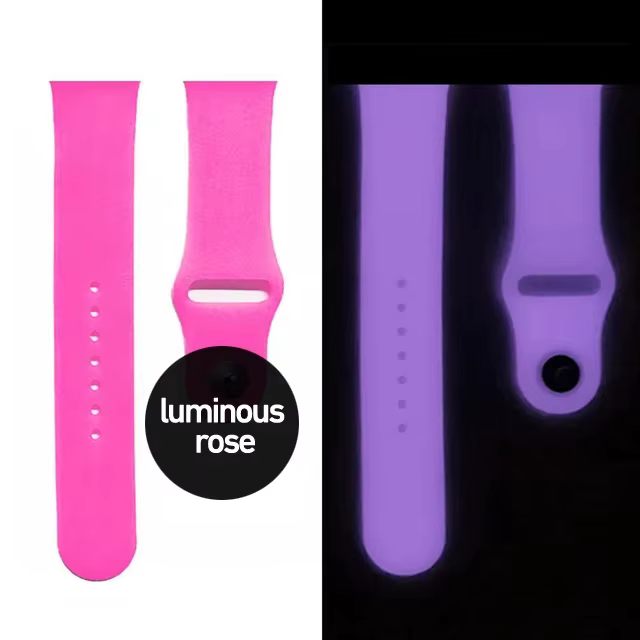 Bracelet lumineux en Silicone pour Apple Watch, Ultra 49mm 8 7 45/41mm, boucle de Sport pour Iwatch 