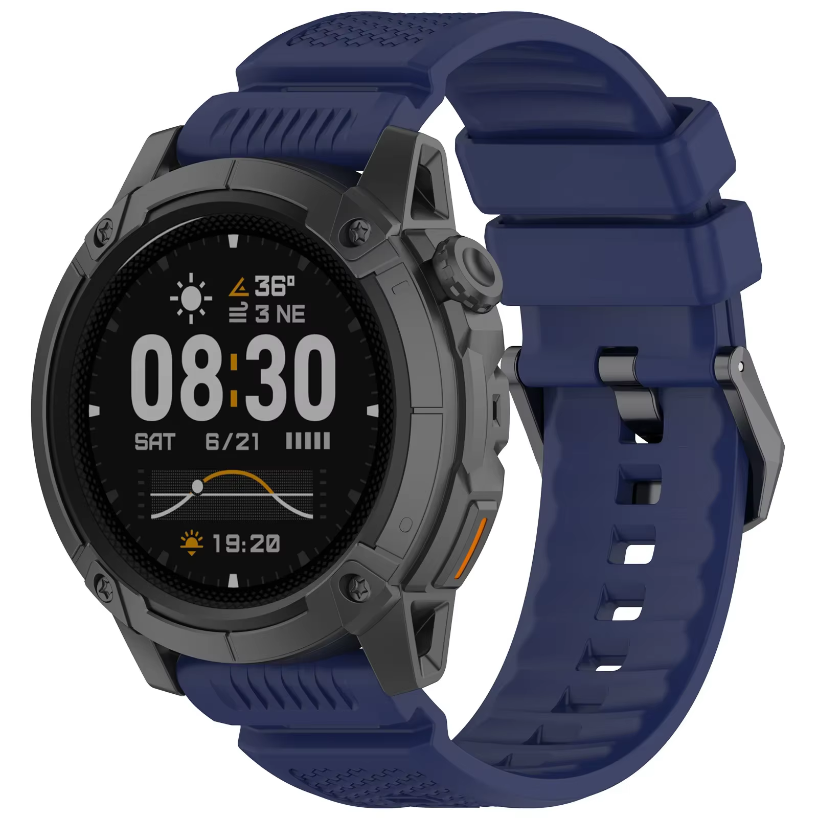 Bracelet en silicone Armor 24 mm pour COROS APEX 4 46 mm, bracelet de sport pour montre COROS NOMAD,