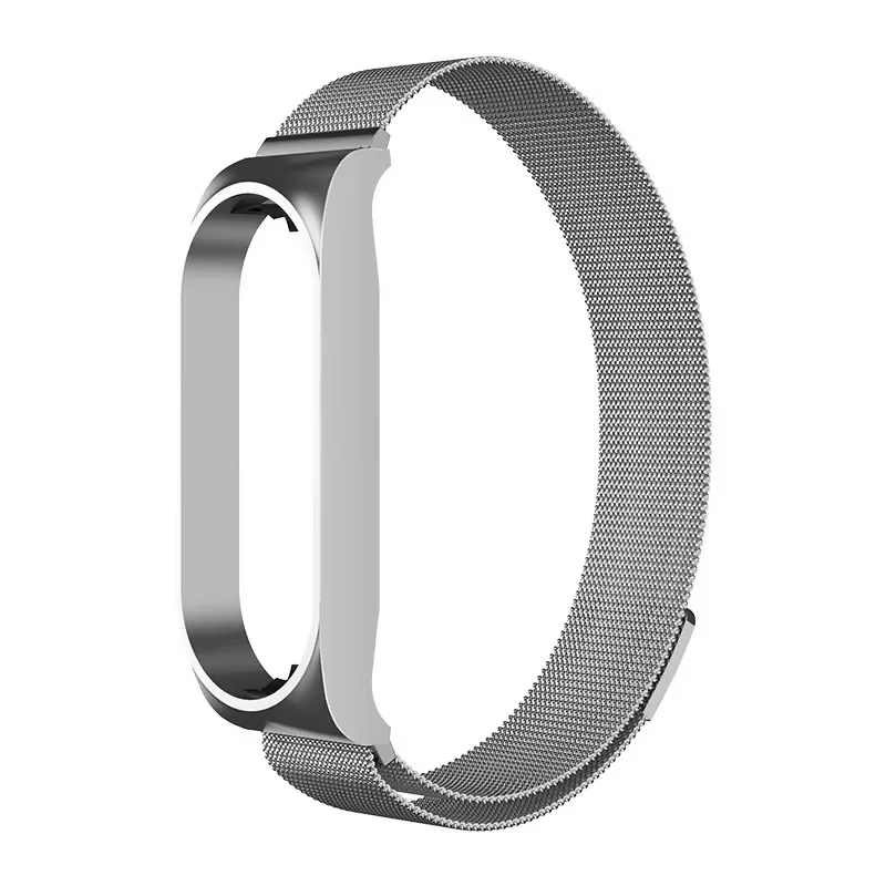 Bracelet à boucle milanaise pour Xiaomi Mi Band 7 6 5 4 3, Bracelet magnétique en acier inoxydable, 