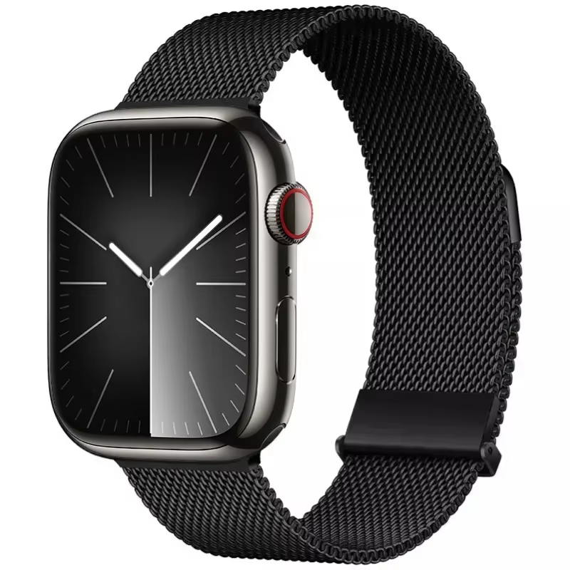 Bracelet milanais en métal pour Apple Watch Ultra/2 49mm 11 10 9 8 7, Bracelet magnétique iWatch 6 5