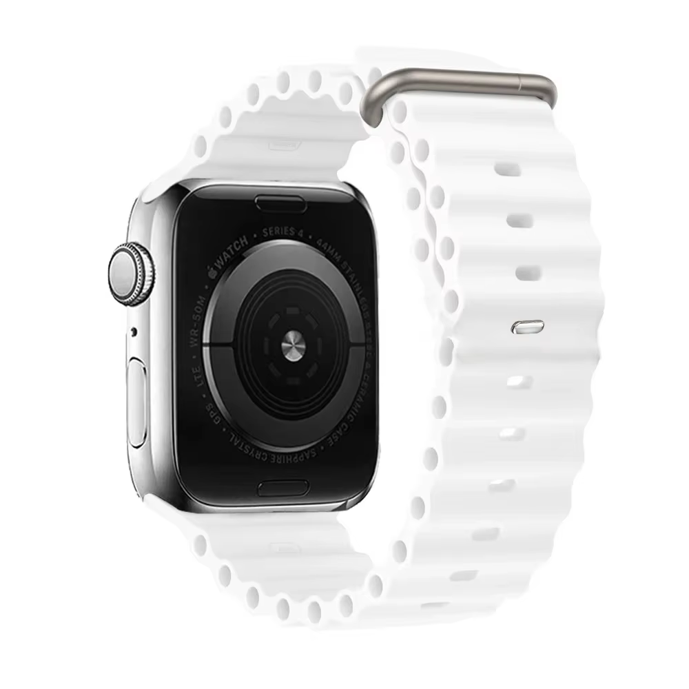 Bracelet océan pour Apple Watch Ultra, 49mm 46mm 45mm 44mm 42mm 41mm 40mm, boucle en Silicone pour i