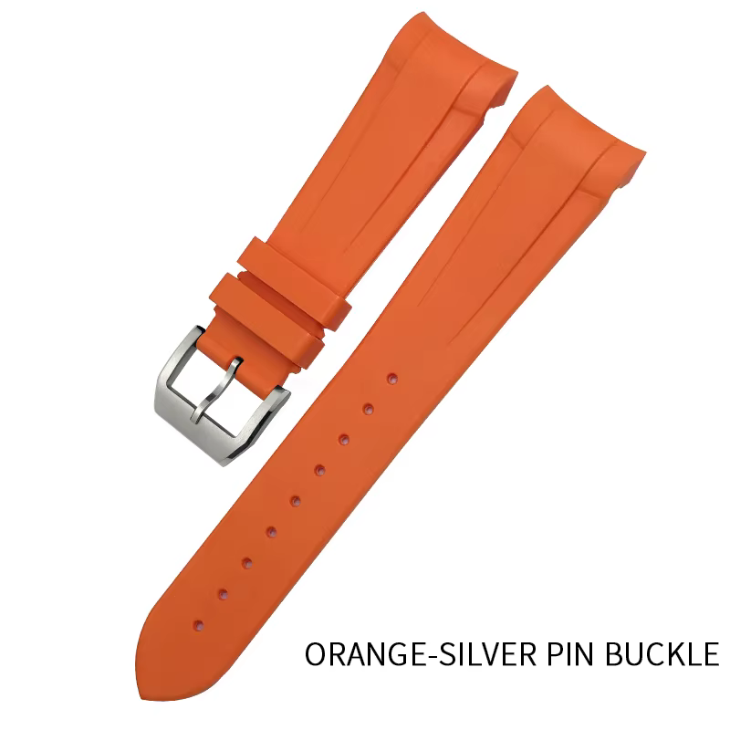 Bracelet de montre en caoutchouc et silicone à extrémités courbes de 20 mm, 21 mm, 22 mm pour Tudor 