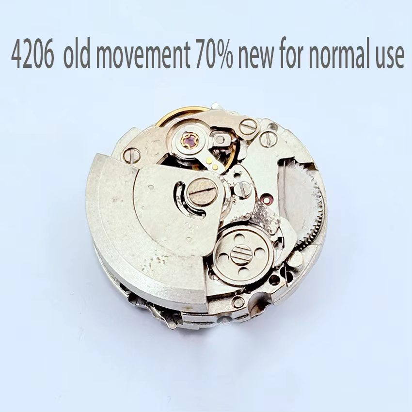 Accessoire de montre, mouvement 4206 ancien, lavé à l'huile, 70% neuf pour usage normal, mouvement o