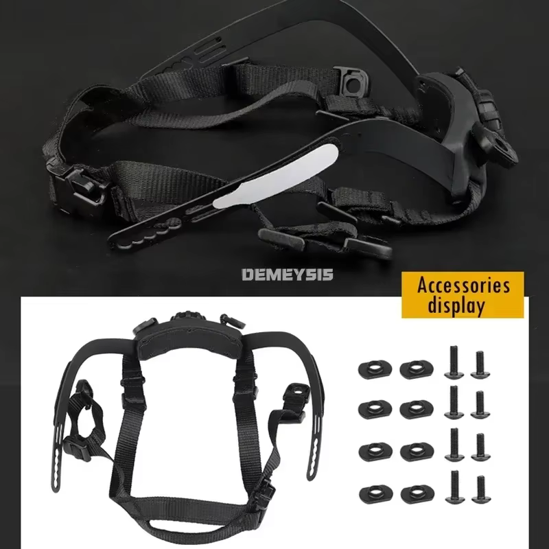 Système de Suspension intérieure de casque, casques CS de tir et de chasse, sangle de verrouillage d