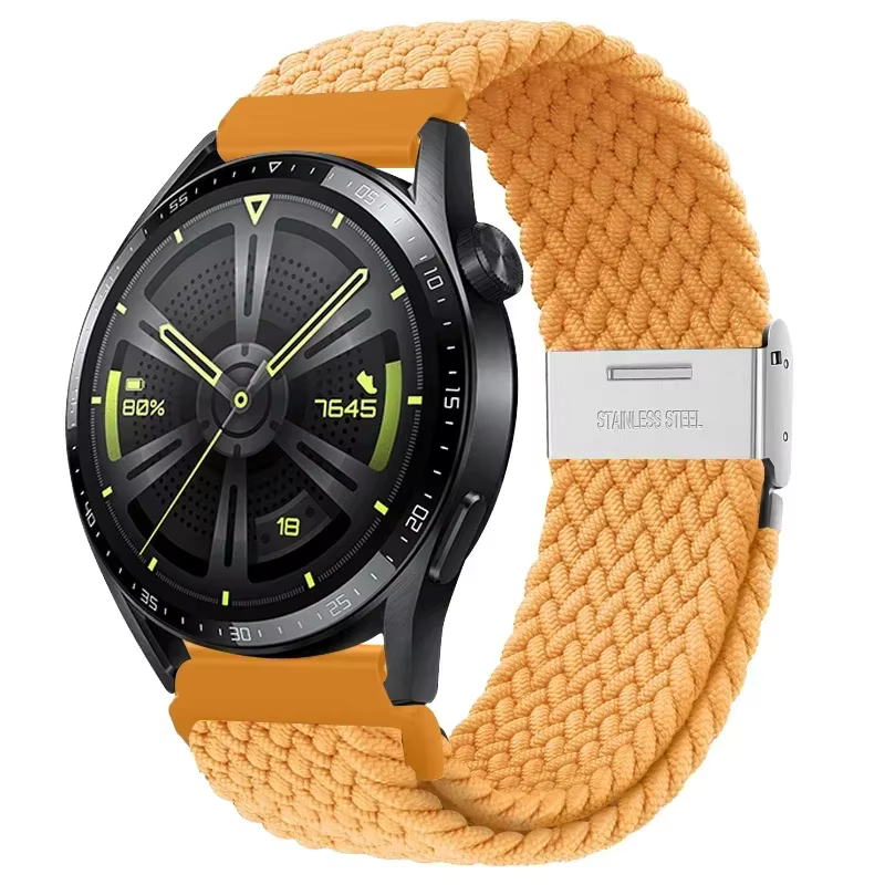 Bracelet élastique tressé 20 22mm, pour Samsung Galaxy Watch 7 6 5 4 bandes 40/44mm 5Pro Active 2 Ge