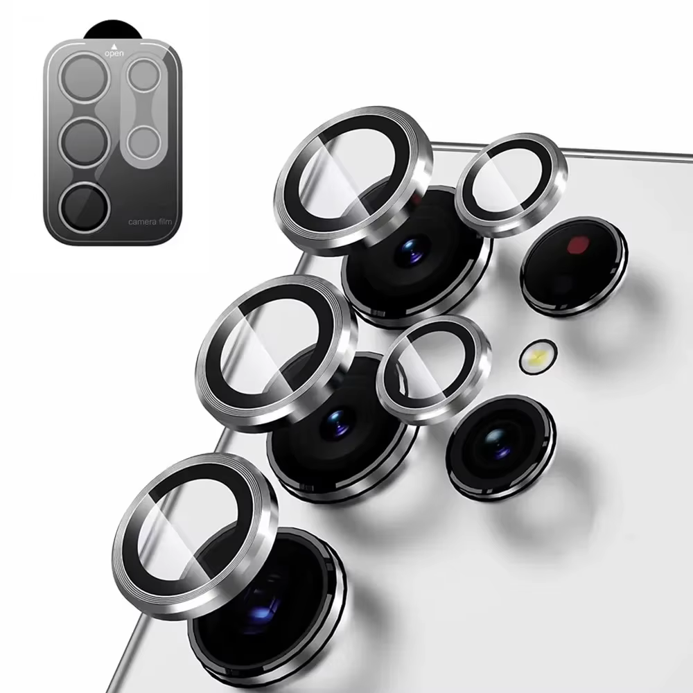 Protection d'objectif d'appareil photo pour Samsung S25 S26 Ultra S24 S23 S22 Ultra, film en verre t