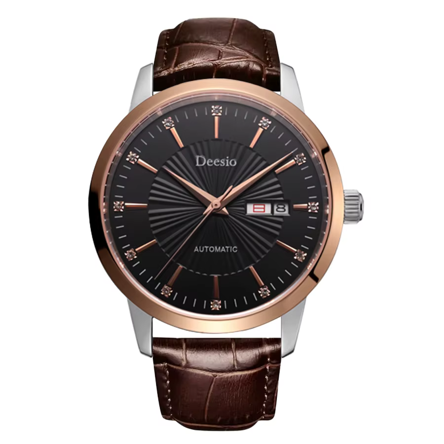 Deesio – montre automatique à remontage automatique pour hommes, robe d'affaires, boîtier en acier i