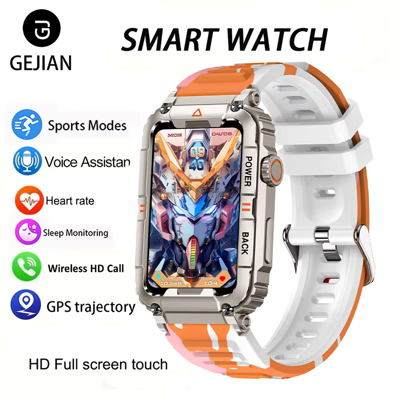Montre connectée de fitness 2026 pour hommes et femmes avec moniteur de fréquence cardiaque et de so