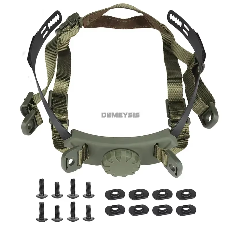 Système de Suspension intérieure de casque, casques CS de tir et de chasse, sangle de verrouillage d