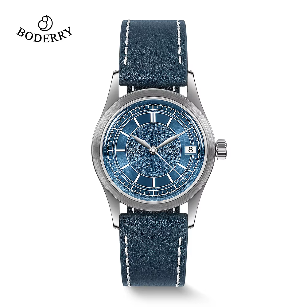 Boderry-Montre mécanique automatique vintage pour homme, montres d'affaires étanches, cadeau d'anniv