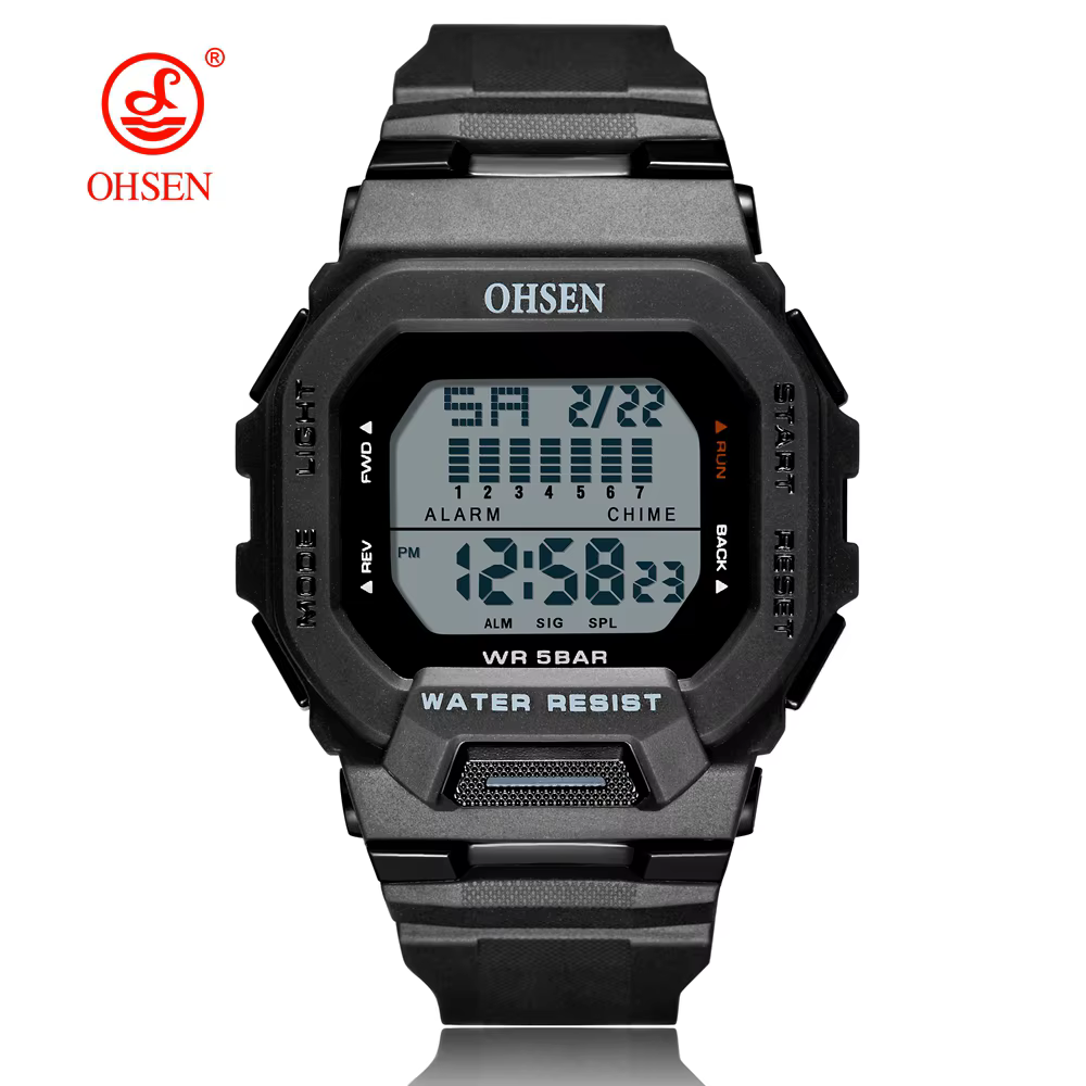Montre de Sport en plein air pour hommes, Style G, numérique, étanche 50M, vert, homme, tactique, él