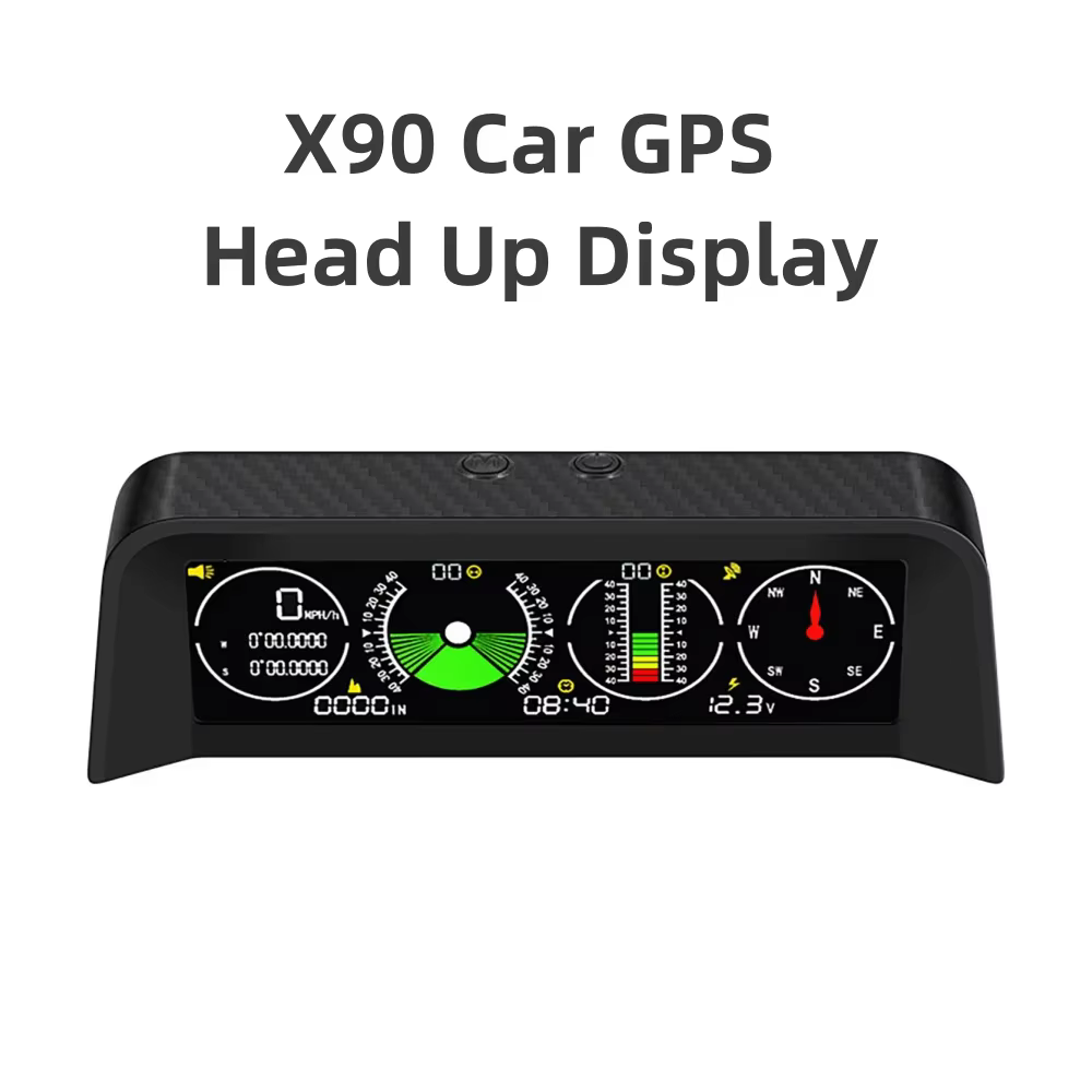 Compteur de vitesse GPS X90 multifonction numérique HUD affichage tête haute compteur d'altitude bou