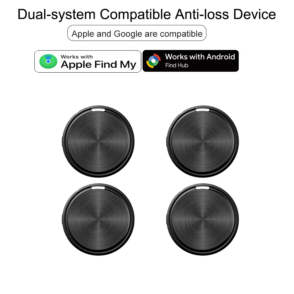 Étiquette GPS Anti-perte pour Apple ou Android Airtag, fonctionne avec Find My App ou Google Find Hu