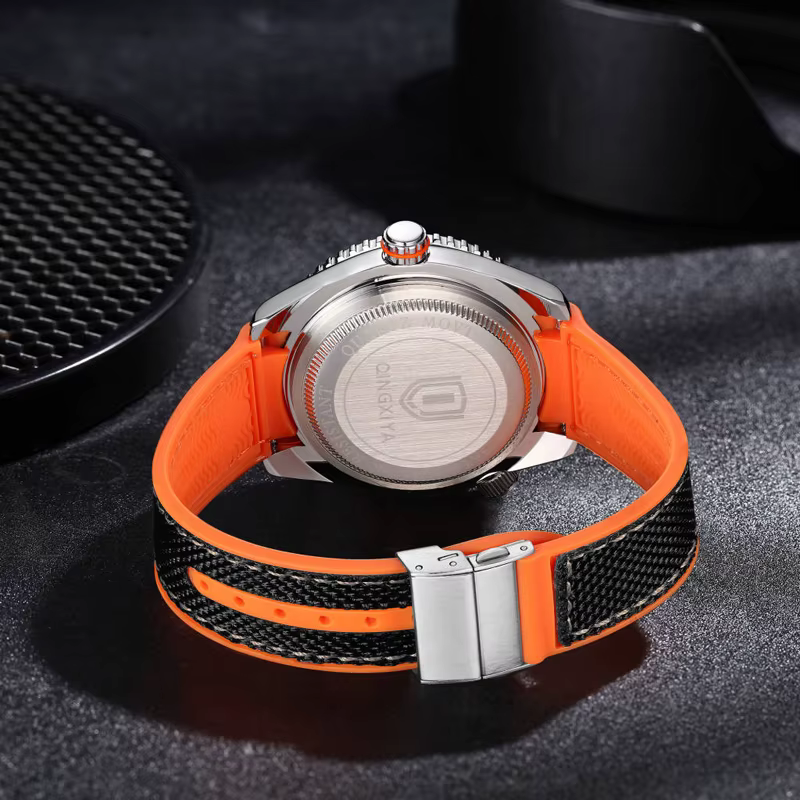 QINGXIYA-Montre à Quartz pour Homme, Bracelet en Silicone, Étanche, Shoe, Calendrier, Nouvelle Mode