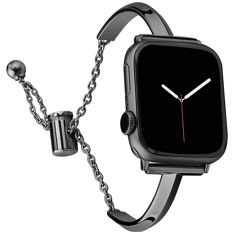 Bracelet de montre de luxe pour Apple Watch série 10 9 8 7 41 45mm 6 Se 5 4 femmes Bracelet en acier