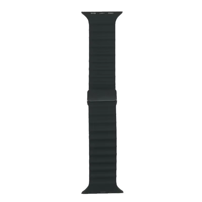Bracelet de sport magnétique en silicone pour Apple Watch, bracelet océanique pour Apple Watch 10, 9