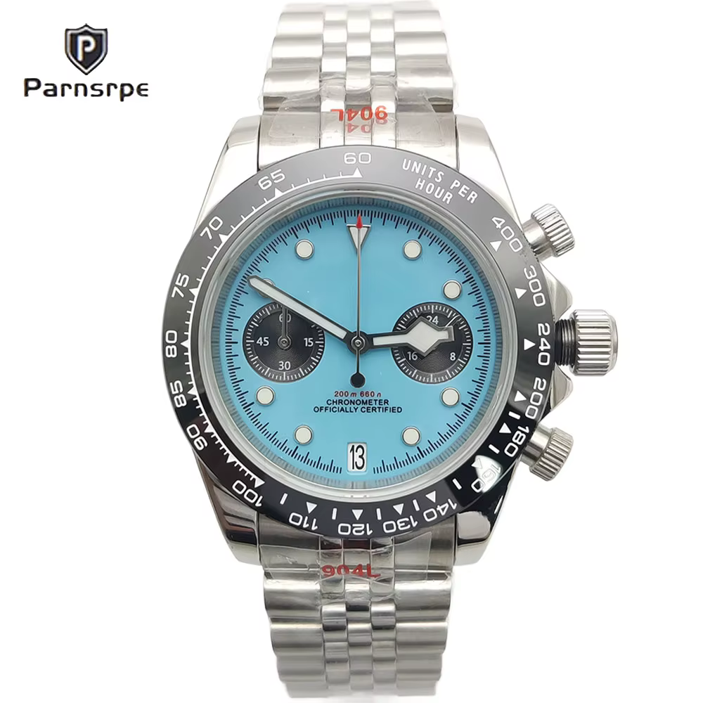 Montre pour hommes 2025 nouveau design montre à quartz vintage 5ATM étanche sport chronographe AR sa