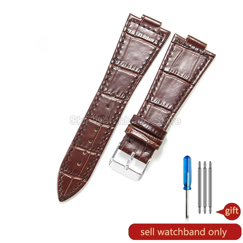 Bracelet de montre en cuir véritable classique 12 mm pour Tissot PRX, interface convexe, fermoir à a