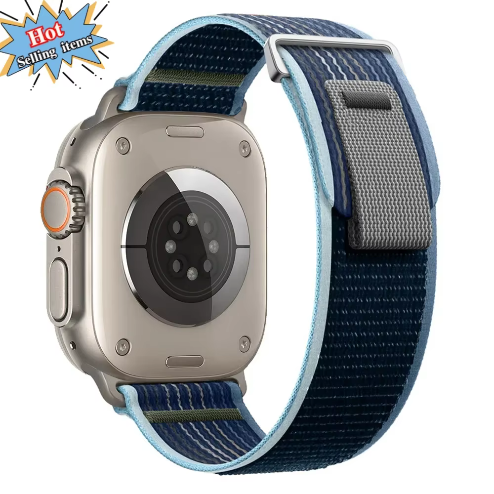 Bracelet Trail Loop pour Apple Watch Ultra 2 49mm série 9 8 7 45mm 41mm bracelet de sport en Nylon p