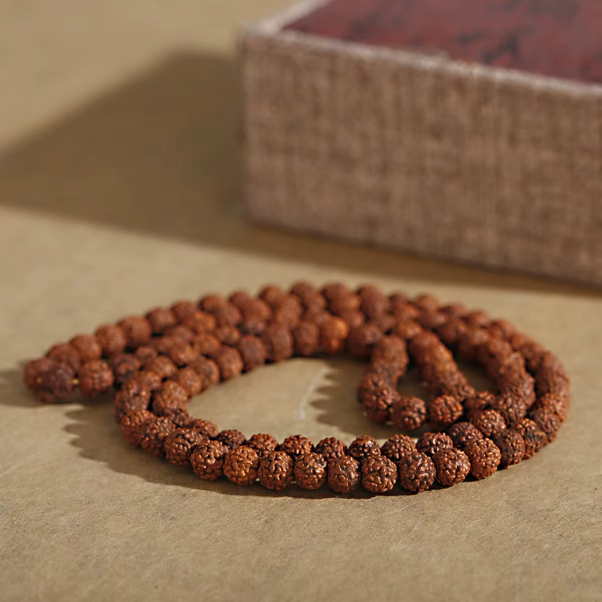 Rudraksha – perles ethniques naturelles Vajra Bodhi, 108 pièces, pour la fabrication de bijoux, Brac