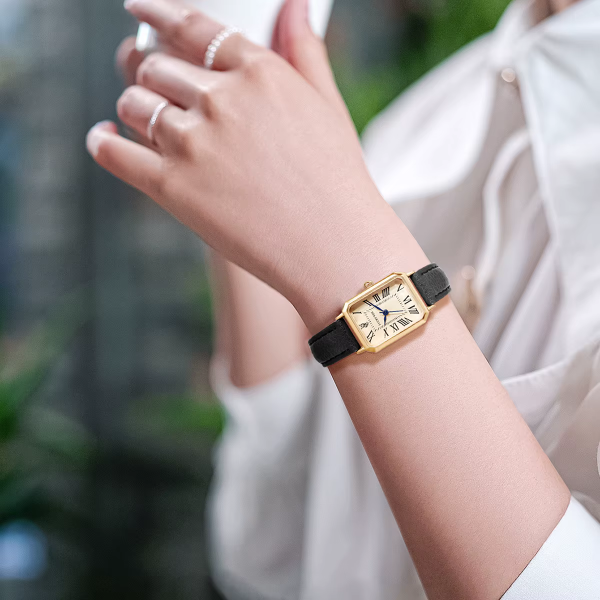LUCKY FOX 2 pièces coffret cadeau de luxe léger montre Bracelet Simple et à la mode montre à Quartz