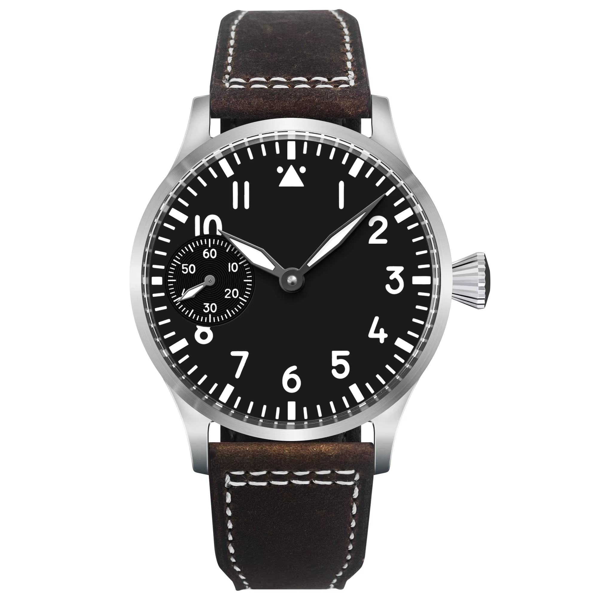 Montre pour homme Corgeut de luxe avec verre saphir, cadran de 42 mm, mouvement à remontage manuel S