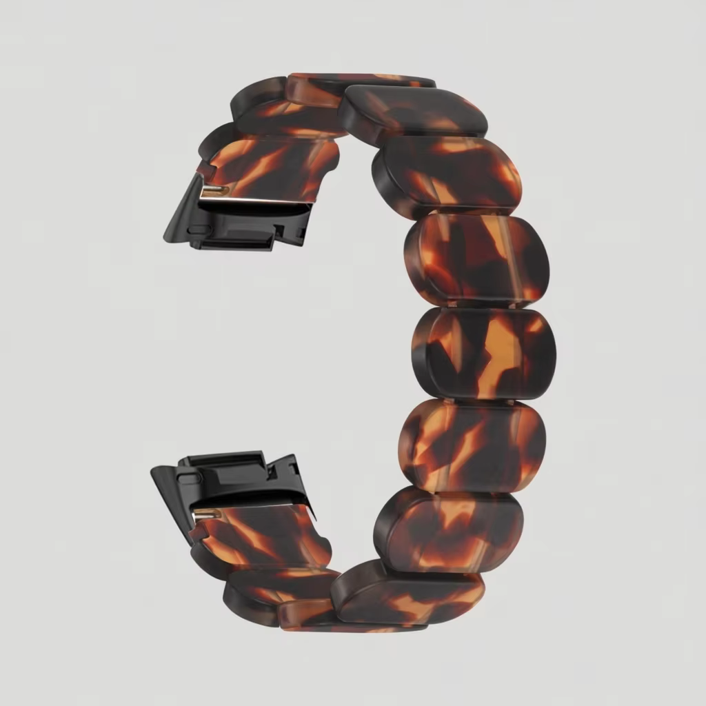 Bracelet en résine pour Fitbit Charge 5 6, bracelet de sport élastique respirant pour femme et homme