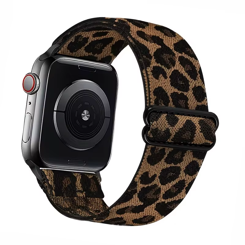Bracelet léopard pour Apple Watch Series 11 10 9 8 7 6 SE ultra 3 2, bracelets réglables en nylon, i