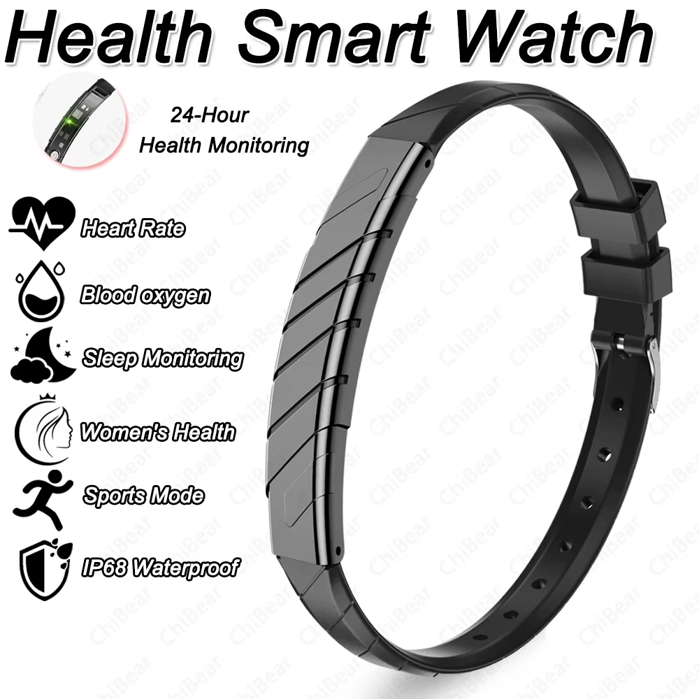 Nouveau Bracelet Connecté 2026 pour Femme avec Suivi de Santé 24h/24, Ultra-Mince 6cm, Étanche IP68,