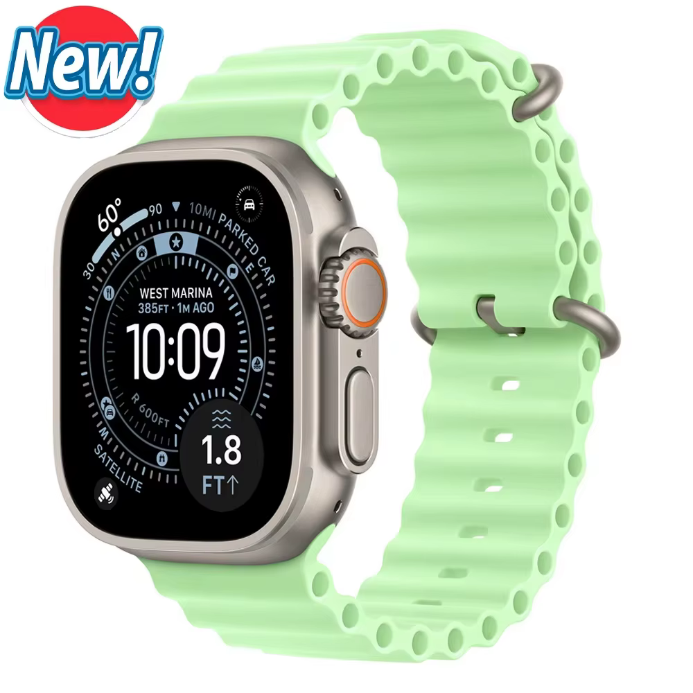 Bracelet officiel Ocean pour Apple Watch, bracelets Ultra 3 2 49 mm 46 mm 44 mm 40 mm 42 41 45, brac