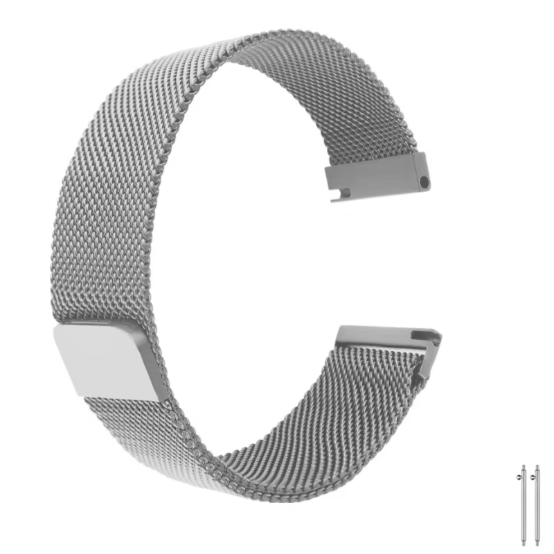 Bracelet en acier inoxydable de 20 mm et 22 mm compatible avec Samsung Galaxy Watch, bracelet classi