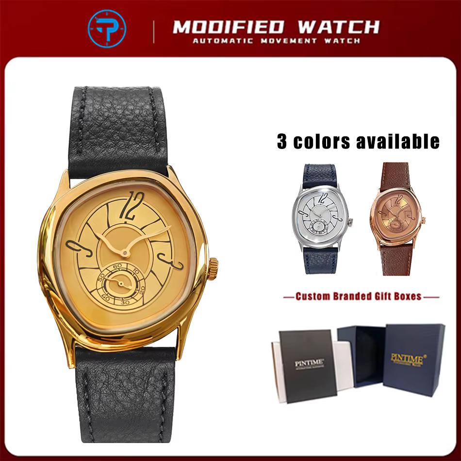 Série innovante de montres en quartz de forme spéciale avec mouvement importé, cadran de 32 mm, brac