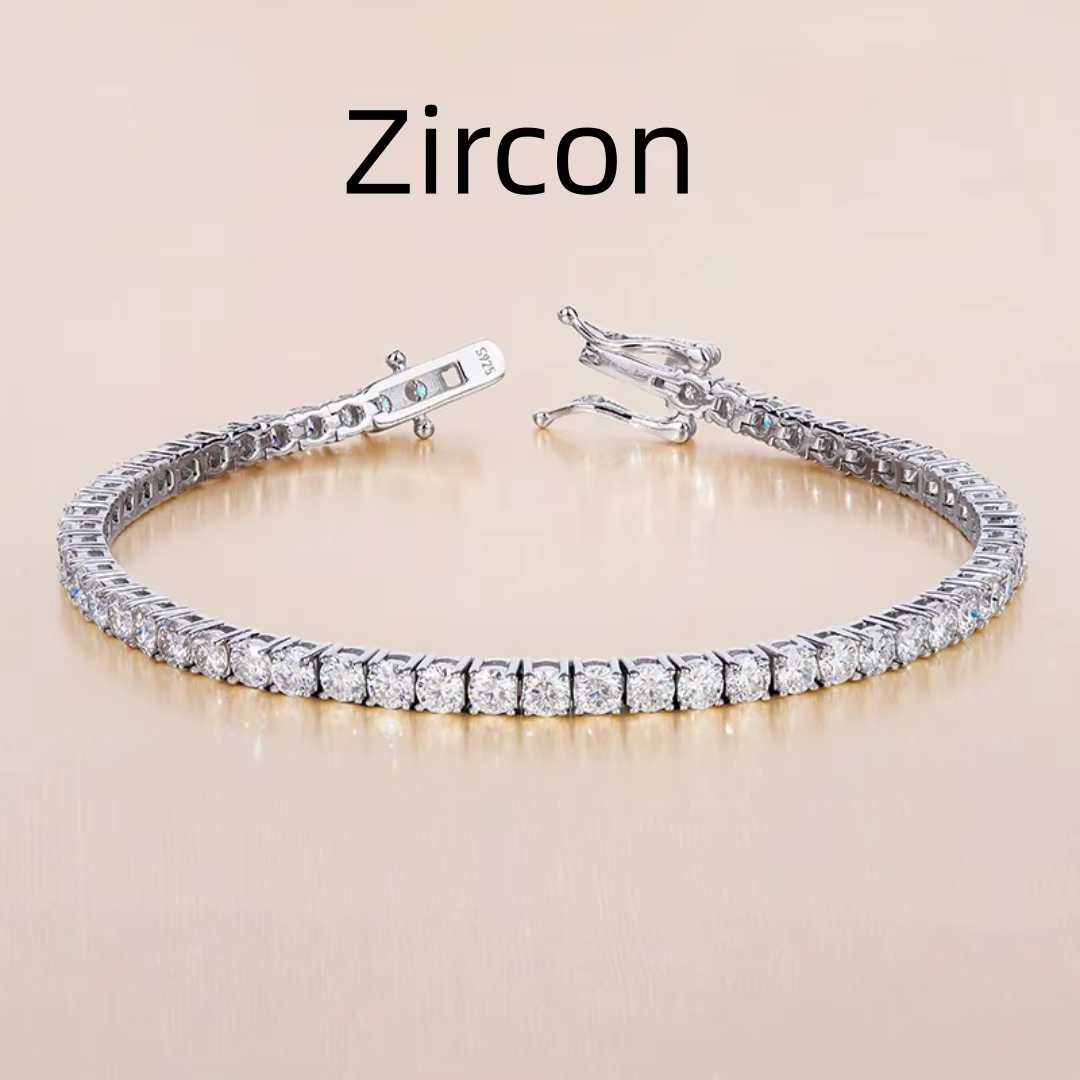 Bracelets tennis en moissanite D VVS1, argent sterling 925 pour femmes, bijoux de mariage exquis, te