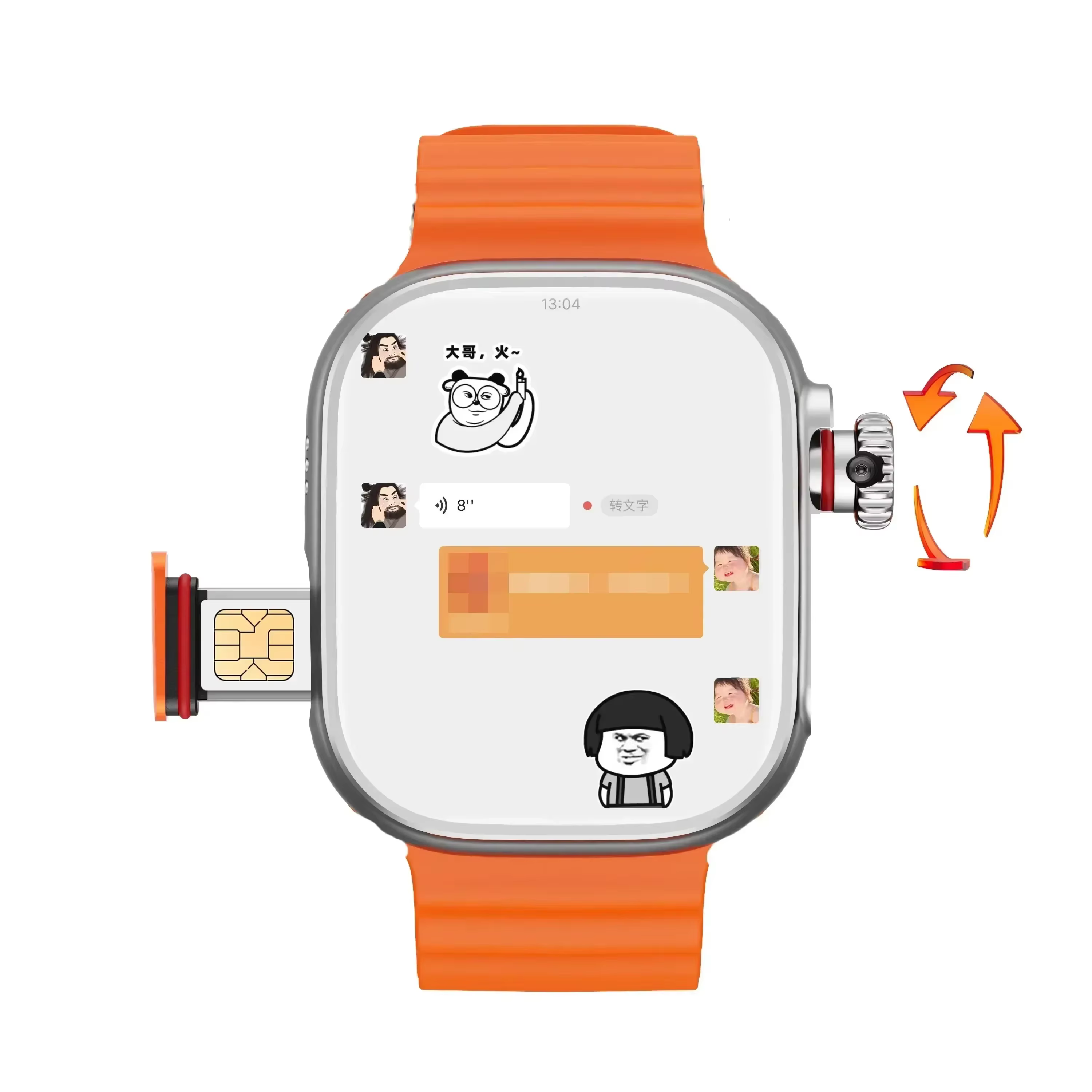 Montre connectée 4G originale CDS9 S9 S10, caméra Ultra rotative, GPS, WIFI, moniteur de fréquence c