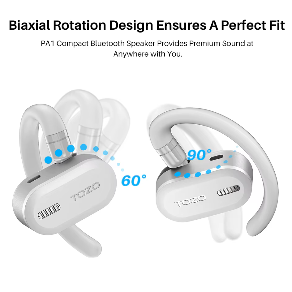 TOZO OpenBuds OWS Bluetooth 5.3 écouteurs oreille ouverte casque sans fil écouteurs appels cristalli