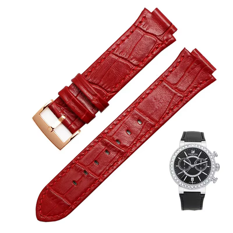Bracelet de montre pour Swarovski haute qualité bracelet de montre en cuir véritable femmes 5027127 