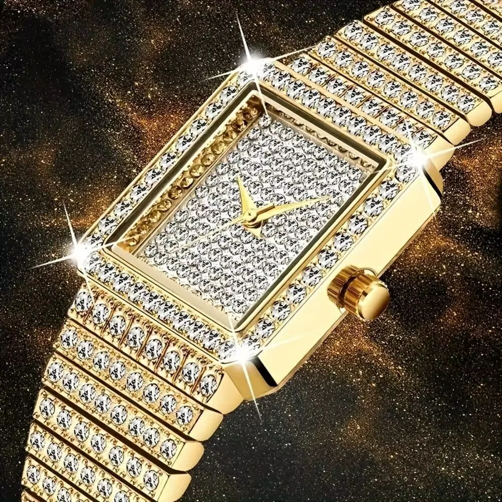 Diamant femmes montres montre en or dames montres de luxe marque strass femmes Bracelet montres femm