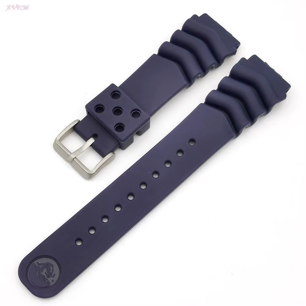 Bracelet en Silicone pour hommes et femmes, 18mm 20mm 22mm, pour Seiko, Sport, étanche, plongée, cao