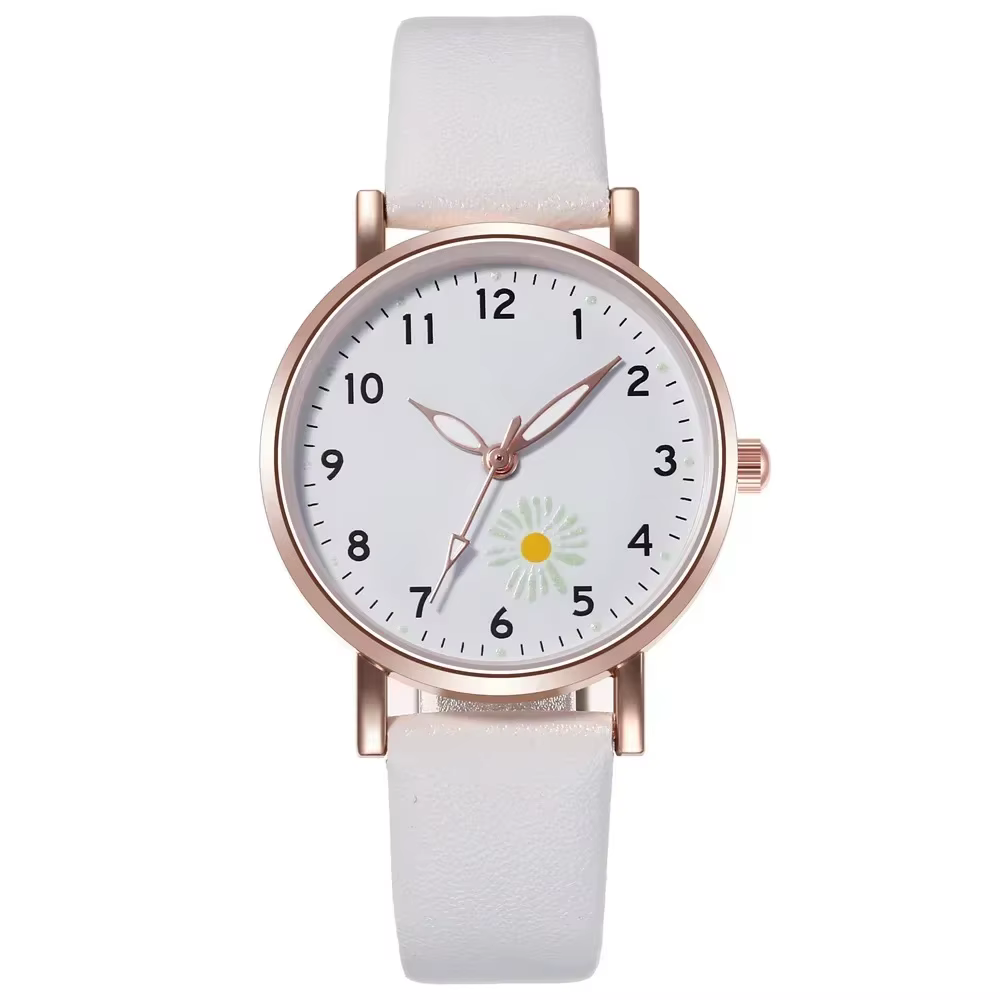 Montres de luxe pour femmes, montre rétro lumineuse pour femmes, bracelet en cuir, montre-bracelet à