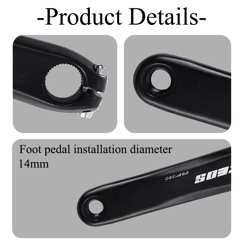 KEOS – pédalier de vélo de route 110BCD, en alliage d'aluminium, Double plateau 50/34TC, roue à chaî