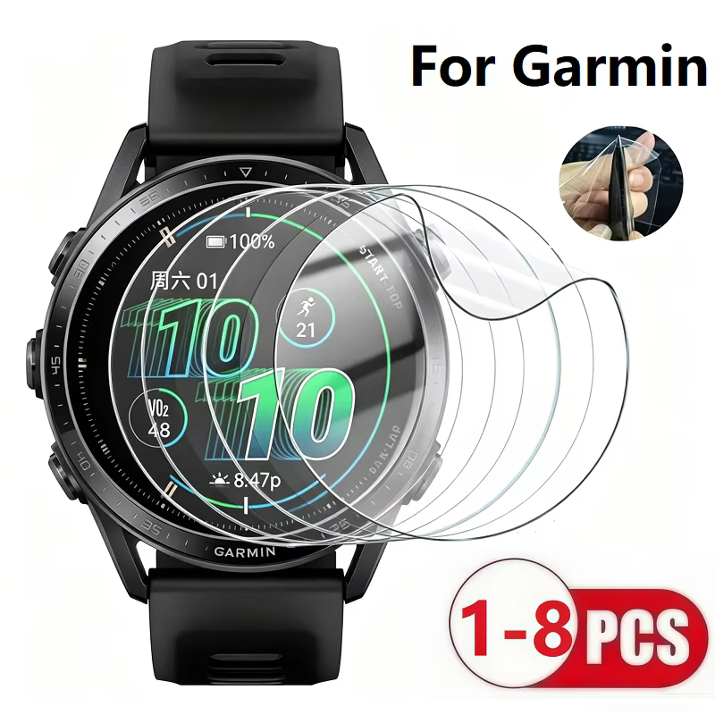 Protection d'écran en hydrogel souple TPU pour Garmin Forerunner 165 255 265 s 55 45 245 735 XT 945