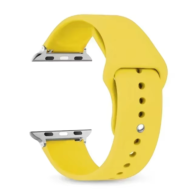 Bracelet en Silicone pour Apple Watch, 44mm 40mm 45mm 41mm 42mm 38mm 49mm 41 44 45mm, IWatch série 7