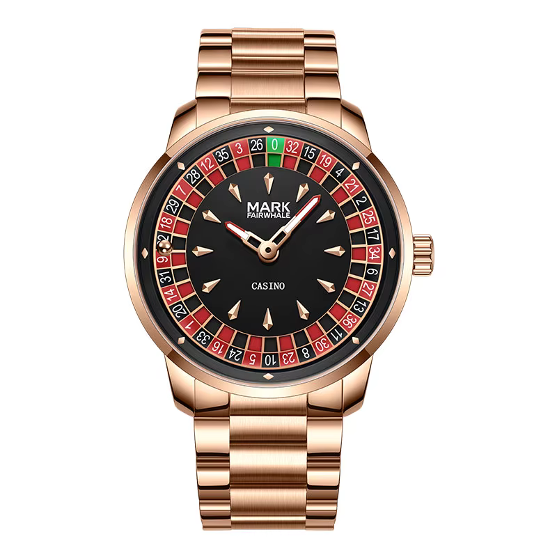 Mark Fairwhale 5031 nouvelle montre à Quartz pour hommes de marque supérieure cadran numérique rotat