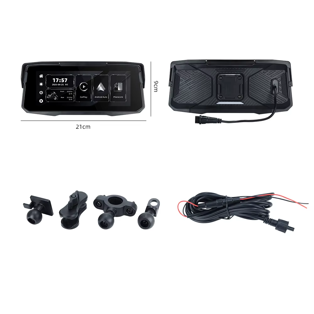 EKIY 6.86 "écran de Moto Navigation GPS affichage Portable numérique Moto Carplay Moto sans fil CarP