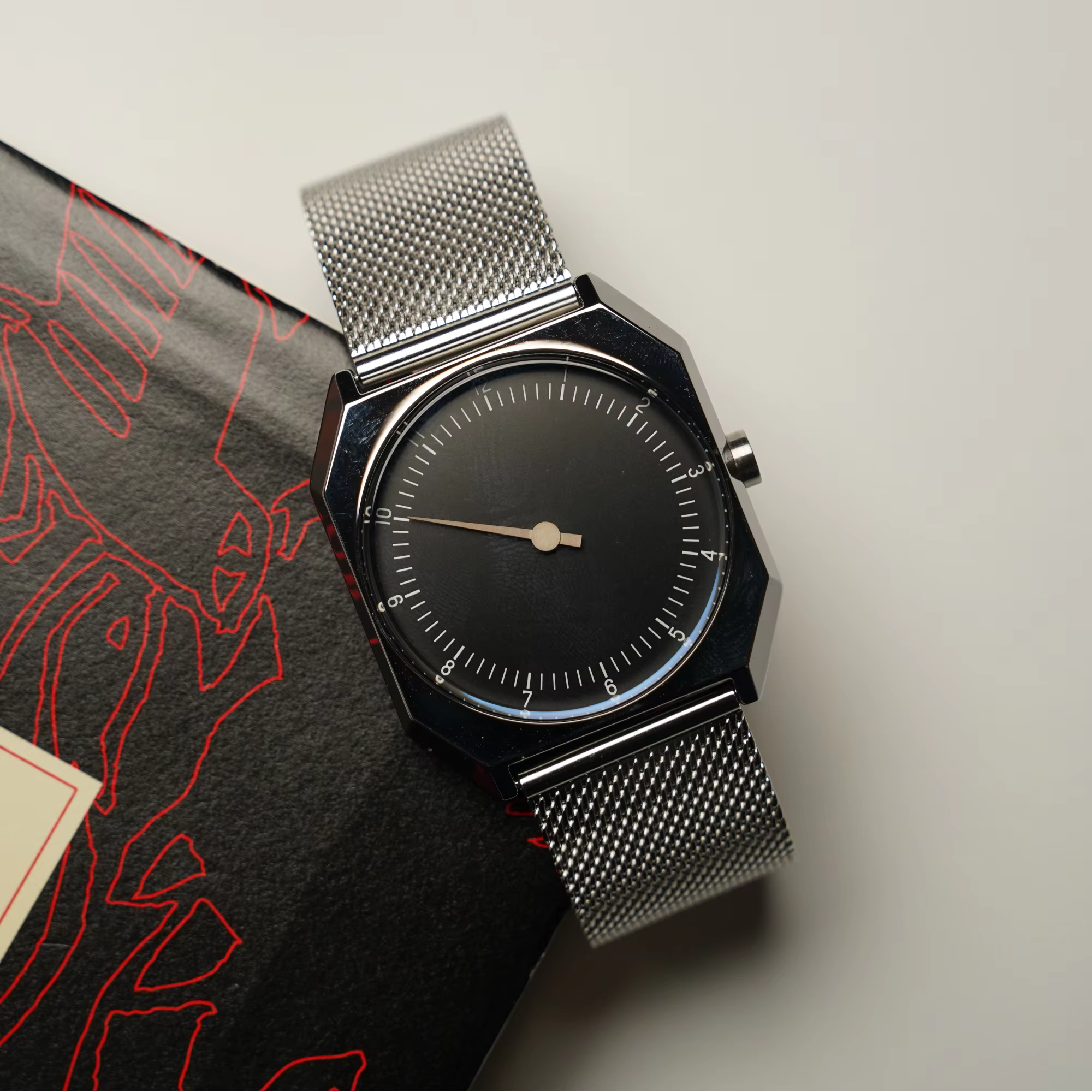 SKU – montre rétro à un pointeur pour hommes, montre à Quartz carrée de Style Vintage, Design Unique