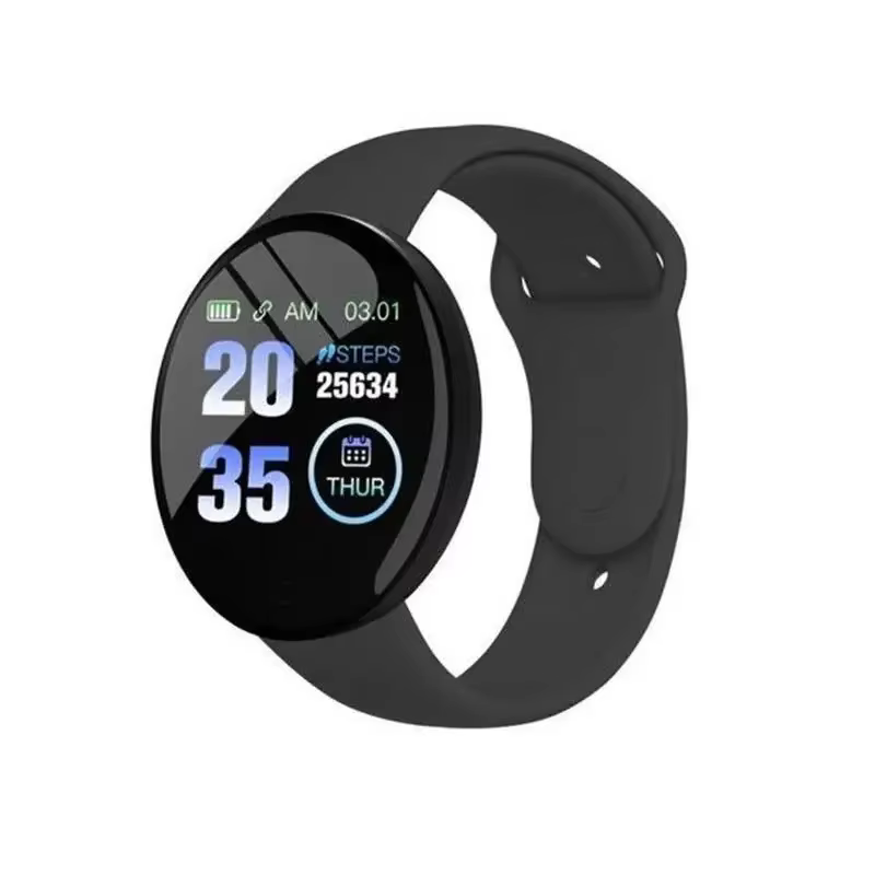 D18 montre intelligente écran couleur circulaire plusieurs Modes de sport appel informations rappel 