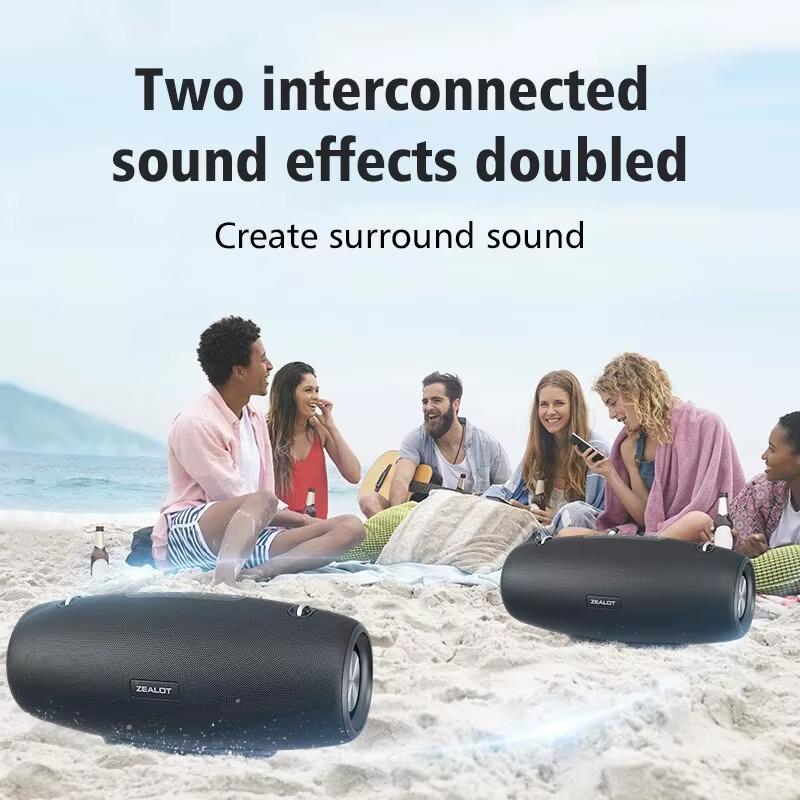 ZEALOT-S67 60W haut-parleur Bluetooth Portable haut-parleur de fête en plein air grand haut-parleur 