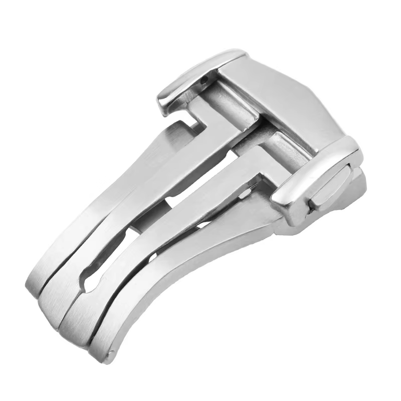 Boucle pliante pour montre en acier inoxydable, 18 20mm, argent, noir, or rose, pour Omega Seamaster