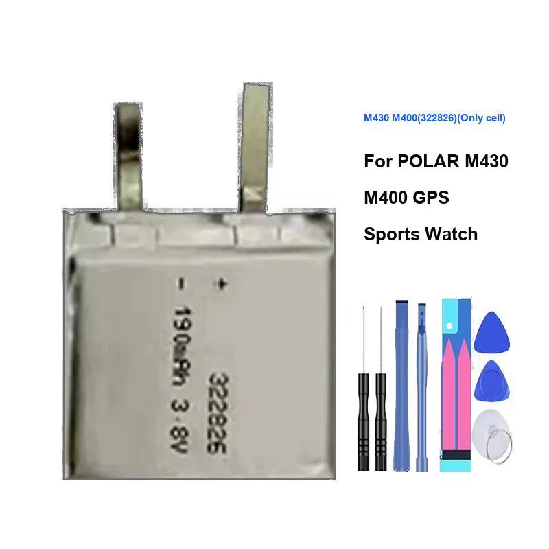 Batterie de montre de sport Gps 190Mah, haute capacité, haute Performance, pour cellule uniquement P